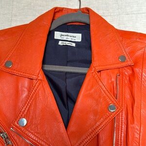 Stradivarius Genuine Leather Moto Jacket